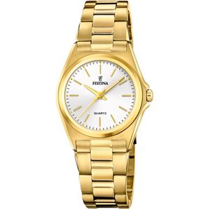 Festina Naisten kello F20557-2 Classic Valkoinen/Kullansävytetty Festina Naisten kello F20557-2 Classic Valkoinen/Kullansävytetty