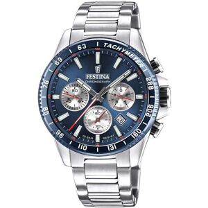 Festina Miesten kello F20560-2 Timeless Sininen/Teräs Ø45 mm Festina Miesten kello F20560-2 Timeless Sininen/Teräs Ø45 mm