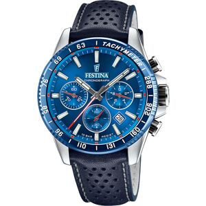Festina Miesten kello F20561-3 Timeless Sininen/Nahka Ø45 mm Festina Miesten kello F20561-3 Timeless Sininen/Nahka Ø45 mm