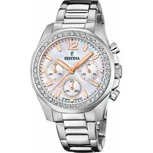 Festina Naisten kello F20606-1 Boyfriend Valkoinen/Teräs Ø39 mm Festina Naisten kello F20606-1 Boyfriend Valkoinen/Teräs Ø39 mm