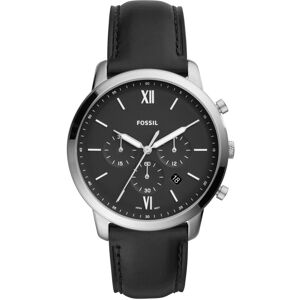 Fossil Miesten kello FS5452 Neutra Chronograph Musta/Nahka Ø44 mm Fossil Miesten kello FS5452 Neutra Chronograph Musta/Nahka Ø44 mm