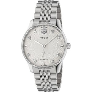 Gucci Miesten kello YA126354 G-Timeless Valkoinen/Teräs Ø40 mm Gucci Miesten kello YA126354 G-Timeless Valkoinen/Teräs Ø40 mm
