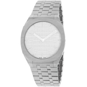 Gucci 25H YA163407 Valkoinen/Teräs Ø38 mm Gucci 25H YA163407 Valkoinen/Teräs Ø38 mm