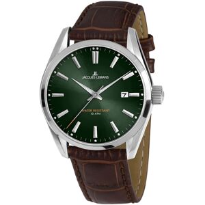 Jacques Lemans Miesten kello 1-1859D Derby Vihreä/Nahka Ø40 mm Jacques Lemans Miesten kello 1-1859D Derby Vihreä/Nahka Ø40 mm