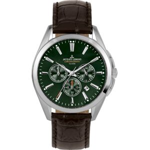 Jacques Lemans Miesten kello 1-1945.1C Derby Vihreä/Nahka Ø42 mm Jacques Lemans Miesten kello 1-1945.1C Derby Vihreä/Nahka Ø42 mm