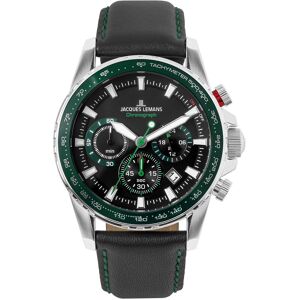Jacques Lemans Miesten kello 1-2099C Liverpool Musta/Nahka Ø42 mm Jacques Lemans Miesten kello 1-2099C Liverpool Musta/Nahka Ø42 mm