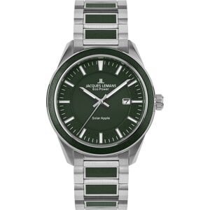 Jacques Lemans 1-2116E Eco Power Solar Vihreä/Nahka Ø40 mm Jacques Lemans 1-2116E Eco Power Solar Vihreä/Nahka Ø40 mm