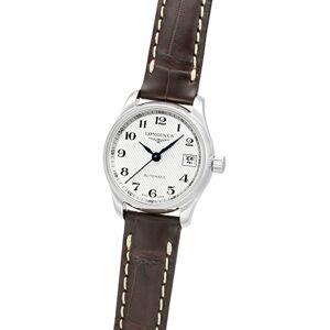 Longines Naisten kello L2.128.4.78.3 Master Valkoinen/Nahka Ø25.5 mm Longines Naisten kello L2.128.4.78.3 Master Valkoinen/Nahka Ø25.5 mm