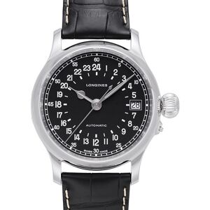 Longines Miesten kello L2.751.4.53.4 Heritage Musta/Nahka Ø47.5 mm Longines Miesten kello L2.751.4.53.4 Heritage Musta/Nahka Ø47.5 mm