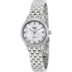 Longines Naisten kello L4.274.4.87.6 Flagship Valkoinen/Teräs Ø26 mm Longines Naisten kello L4.274.4.87.6 Flagship Valkoinen/Teräs Ø26 mm