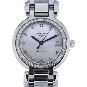 Longines Naisten kello L8.111.0.87.6 PrimaLuna Valkoinen/Teräs Longines Naisten kello L8.111.0.87.6 PrimaLuna Valkoinen/Teräs