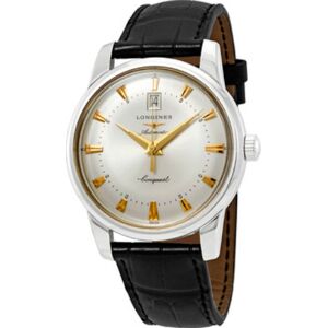 Longines Miesten kello L1.645.4.75.4 Heritage Hopea/Nahka Ø40 mm Longines Miesten kello L1.645.4.75.4 Heritage Hopea/Nahka Ø40 mm