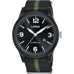 Lorus Miesten kello RH943LX9 Musta/Tekstiili Ø40 mm Lorus Miesten kello RH943LX9 Musta/Tekstiili Ø40 mm