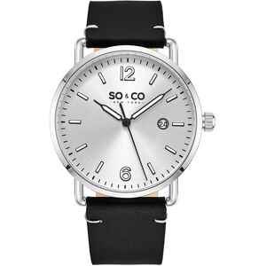 So & Co New York Miesten kello 5511.1 Madison Hopea/Nahka Ø38 mm So & Co New York Miesten kello 5511.1 Madison Hopea/Nahka Ø38 mm