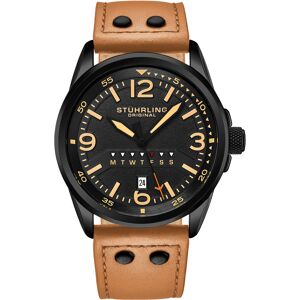 Stührling Original Miesten kello 447A.04 Aviator Musta/Nahka Ø44 mm Stührling Original Miesten kello 447A.04 Aviator Musta/Nahka Ø44 mm