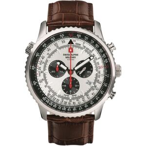 Swiss Alpine Military Miesten kello 7078.9532 Spirit Hopea/Nahka Ø45 Swiss Alpine Military Miesten kello 7078.9532 Spirit Hopea/Nahka Ø45