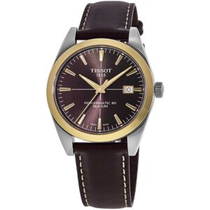 Tissot Miesten kello T927.407.46.291.01 Silicium Ruskea/Nahka Ø40 mm Tissot Miesten kello T927.407.46.291.01 Silicium Ruskea/Nahka Ø40 mm
