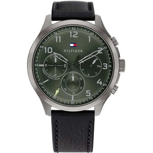 Tommy Hilfiger Miesten kello 1791856 Asher Vihreä/Nahka Ø44 mm Tommy Hilfiger Miesten kello 1791856 Asher Vihreä/Nahka Ø44 mm