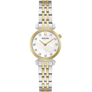 Bulova Naisten kello 98P202 Valkoinen/Kullansävytetty teräs Ø24 mm Bulova Naisten kello 98P202 Valkoinen/Kullansävytetty teräs Ø24 mm