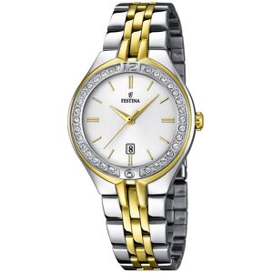 Festina Naisten kello F16868-1 Dress Valkoinen/Kullansävytetty Festina Naisten kello F16868-1 Dress Valkoinen/Kullansävytetty