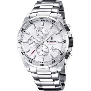 Festina Miesten kello F20463-1 Sport Hopea/Teräs Ø45 mm Festina Miesten kello F20463-1 Sport Hopea/Teräs Ø45 mm