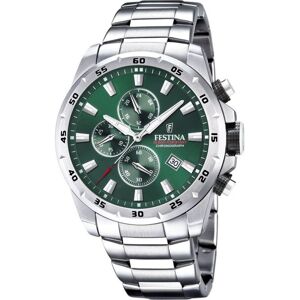 Festina Miesten kello F20463-3 Vihreä/Teräs Ø45 mm Festina Miesten kello F20463-3 Vihreä/Teräs Ø45 mm