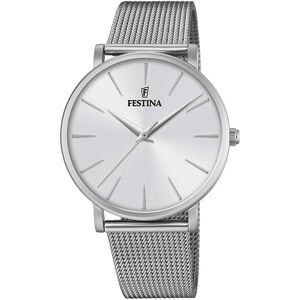 Festina Naisten kello F20475-1 Hopea/Teräs Ø38 mm Festina Naisten kello F20475-1 Hopea/Teräs Ø38 mm