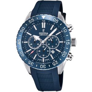 Festina Miesten kello F20515-1 Sininen/Kumi Ø44 mm Festina Miesten kello F20515-1 Sininen/Kumi Ø44 mm