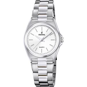 Festina Naisten kello F20553-2 Classic Valkoinen/Teräs Ø31 mm Festina Naisten kello F20553-2 Classic Valkoinen/Teräs Ø31 mm