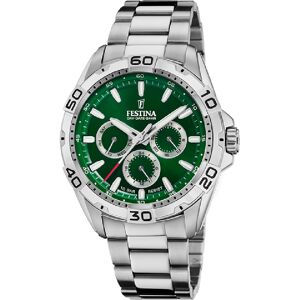 Festina Miesten kello F20623-3 Classic Vihreä/Teräs Ø44.7 mm Festina Miesten kello F20623-3 Classic Vihreä/Teräs Ø44.7 mm