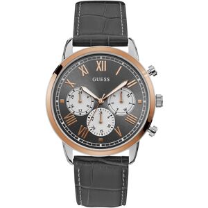 Guess Miesten kello W1261G5 Harmaa/Nahka Ø44 mm Guess Miesten kello W1261G5 Harmaa/Nahka Ø44 mm
