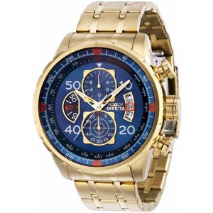 Invicta Miesten kello 36602 Aviator Sininen/Kullansävytetty teräs Invicta Miesten kello 36602 Aviator Sininen/Kullansävytetty teräs