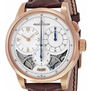 Jaeger LeCoultre Miesten kello 6012421 Duometre Hopea/Nahka Ø42 mm Jaeger LeCoultre Miesten kello 6012421 Duometre Hopea/Nahka Ø42 mm