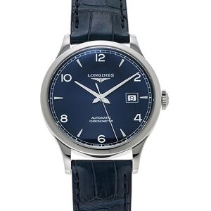 Longines Miesten kello L2.821.4.96.4 Record Sininen/Nahka Ø40 mm Longines Miesten kello L2.821.4.96.4 Record Sininen/Nahka Ø40 mm