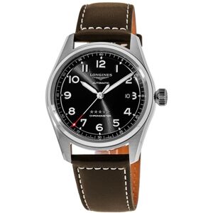 Longines Miesten kello L3.810.4.53.0 Spirit Musta/Nahka Ø40 mm Longines Miesten kello L3.810.4.53.0 Spirit Musta/Nahka Ø40 mm