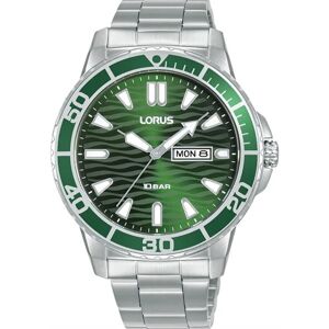 Lorus Miesten kello RH359AX9 Lotus Classic Vihreä/Teräs Ø42 mm Lorus Miesten kello RH359AX9 Lotus Classic Vihreä/Teräs Ø42 mm