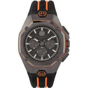 Philipp Plein Miesten kello PWTBA0523 Octagon Harmaa/Kumi Ø44 mm Philipp Plein Miesten kello PWTBA0523 Octagon Harmaa/Kumi Ø44 mm