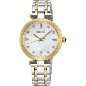Seiko Naisten kello SRZ532P1 Valkoinen/Kullansävytetty teräs Ø30 mm Seiko Naisten kello SRZ532P1 Valkoinen/Kullansävytetty teräs Ø30 mm