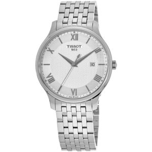 Tissot Miesten kello T063.610.11.038.00 Tradition Gent Hopea/Teräs Tissot Miesten kello T063.610.11.038.00 Tradition Gent Hopea/Teräs