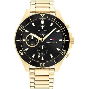 Tommy Hilfiger Miesten kello 1791919 Larson Musta/Kullansävytetty Tommy Hilfiger Miesten kello 1791919 Larson Musta/Kullansävytetty