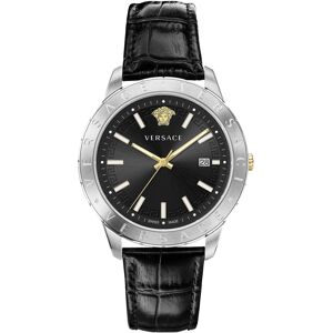 Versace Miesten kello VE2C00221 Univers Musta/Nahka Ø43 mm Versace Miesten kello VE2C00221 Univers Musta/Nahka Ø43 mm
