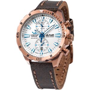 Vostok Europe Miesten kello 6S11-320B676Le Almaz Valkoinen/Nahka Ø47 Vostok Europe Miesten kello 6S11-320B676Le Almaz Valkoinen/Nahka Ø47