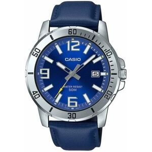 Casio Miesten kello MTP-VD01L-2BVUDF Classic Sininen/Nahka Ø45 mm Casio Miesten kello MTP-VD01L-2BVUDF Classic Sininen/Nahka Ø45 mm