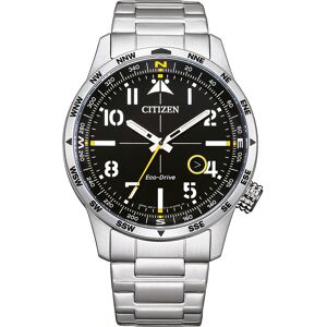 Citizen Miesten kello BM7550-87E Aviator Musta/Teräs Ø43 mm Citizen Miesten kello BM7550-87E Aviator Musta/Teräs Ø43 mm