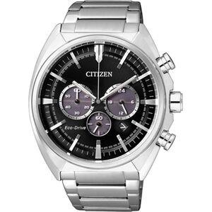 Citizen Miesten kello CA4280-53E Chrono Musta/Teräs Ø44 mm Citizen Miesten kello CA4280-53E Chrono Musta/Teräs Ø44 mm