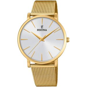 Festina Naisten kello F20476-1 Valkoinen/Kullansävytetty teräs Ø38 Festina Naisten kello F20476-1 Valkoinen/Kullansävytetty teräs Ø38
