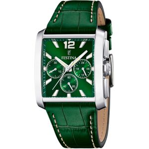 Festina Miesten kello F20636-3 Timeless Vihreä/Nahka Festina Miesten kello F20636-3 Timeless Vihreä/Nahka