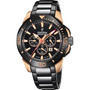 Festina Miesten kello F20645-1 Chrono Bike Musta/Teräs Ø47 mm Festina Miesten kello F20645-1 Chrono Bike Musta/Teräs Ø47 mm