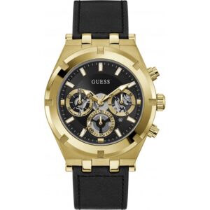 Guess Miesten kello GW0262G2 Musta/Nahka Ø44 mm Guess Miesten kello GW0262G2 Musta/Nahka Ø44 mm
