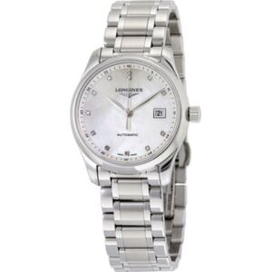 Longines Naisten kello L2.257.4.87.6 Master Valkoinen/Teräs Ø29 mm Longines Naisten kello L2.257.4.87.6 Master Valkoinen/Teräs Ø29 mm